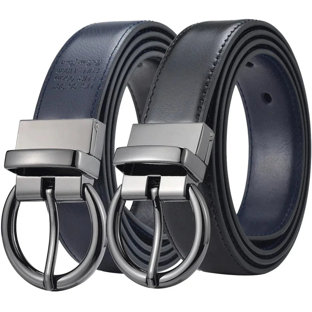 Reversible 2 in 1 Leather Belt For Women, Romane Model - Leather Purse Backpack