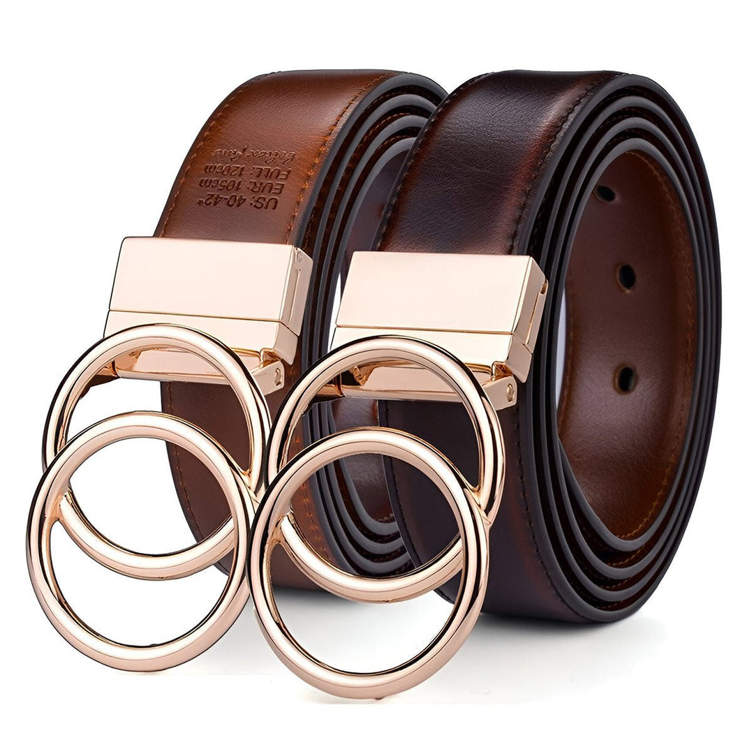 Reversible 2 in 1 Leather Belt For Women, Lena Model - Leather Purse Backpack