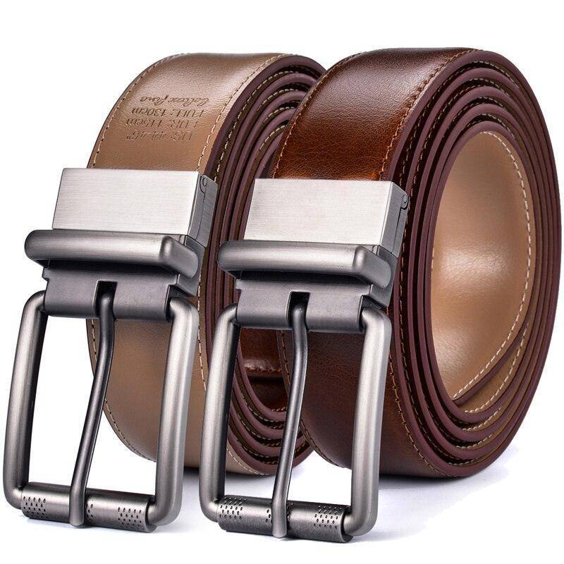 Reversible 2 In 1 Leather Belt For Men, Elegant Model - Leather Purse Backpack
