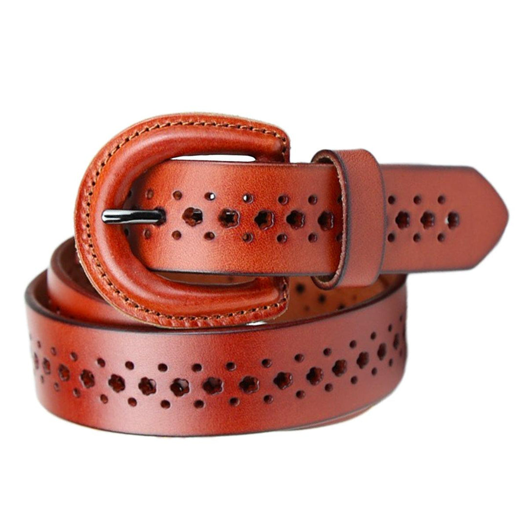 Belt Fully Covered In Leather For Women, Mia Model - Leather Purse Backpack