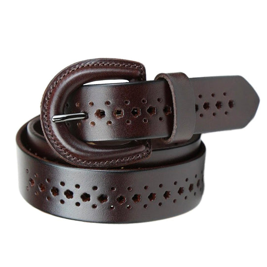 Belt Fully Covered In Leather For Women, Mia Model - Leather Purse Backpack