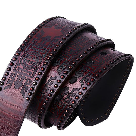Unique Western Leather Belt For Woman, Daksha Model - Leather Purse Backpack