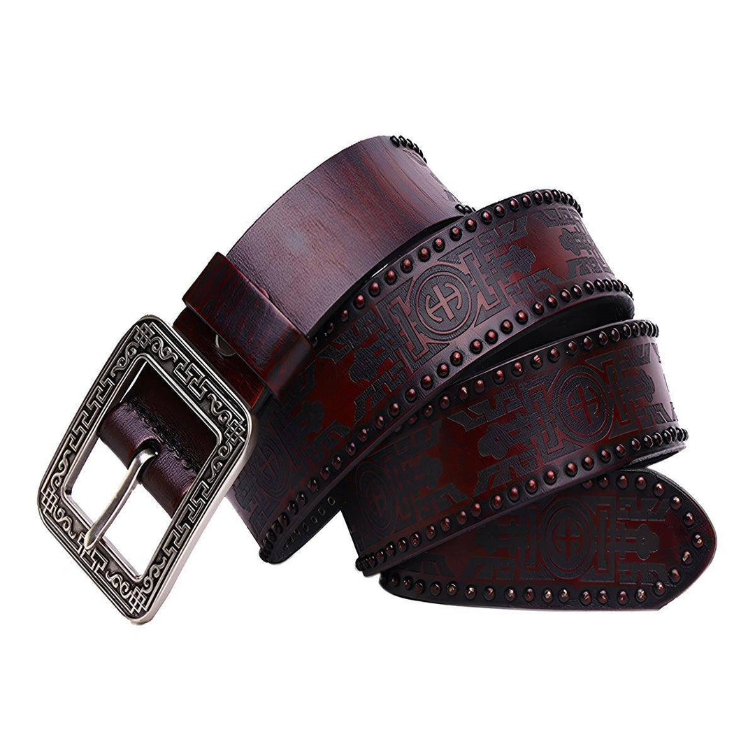 Western Leather Belt, Man or Woman, Daksha Model - Leather Purse Backpack