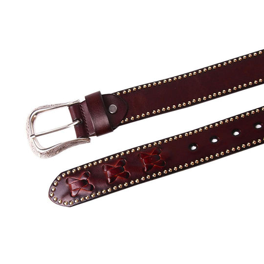 Western Leather Belt For Women, Chumani Model - Leather Purse Backpack