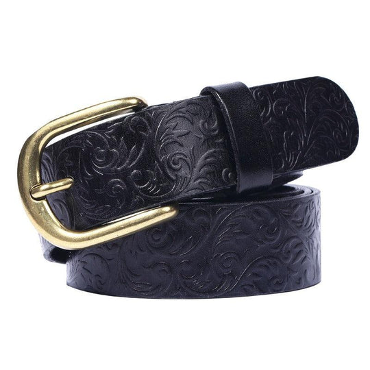 Unique Western Leather Belt For Women, Eyota Model - Leather Purse Backpack