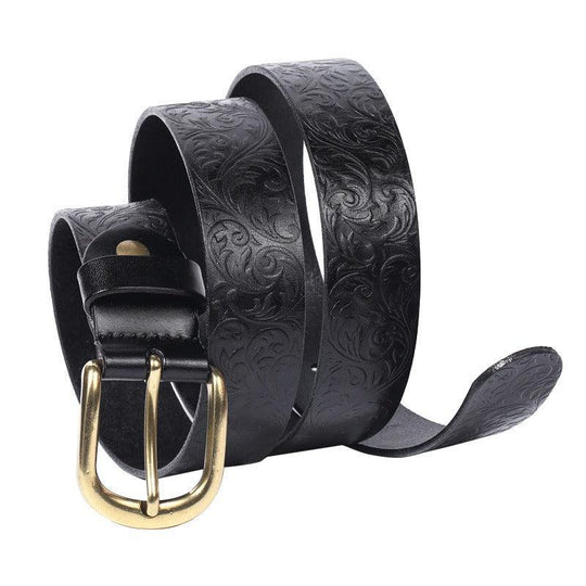 Unique Western Leather Belt For Women, Eyota Model - Leather Purse Backpack
