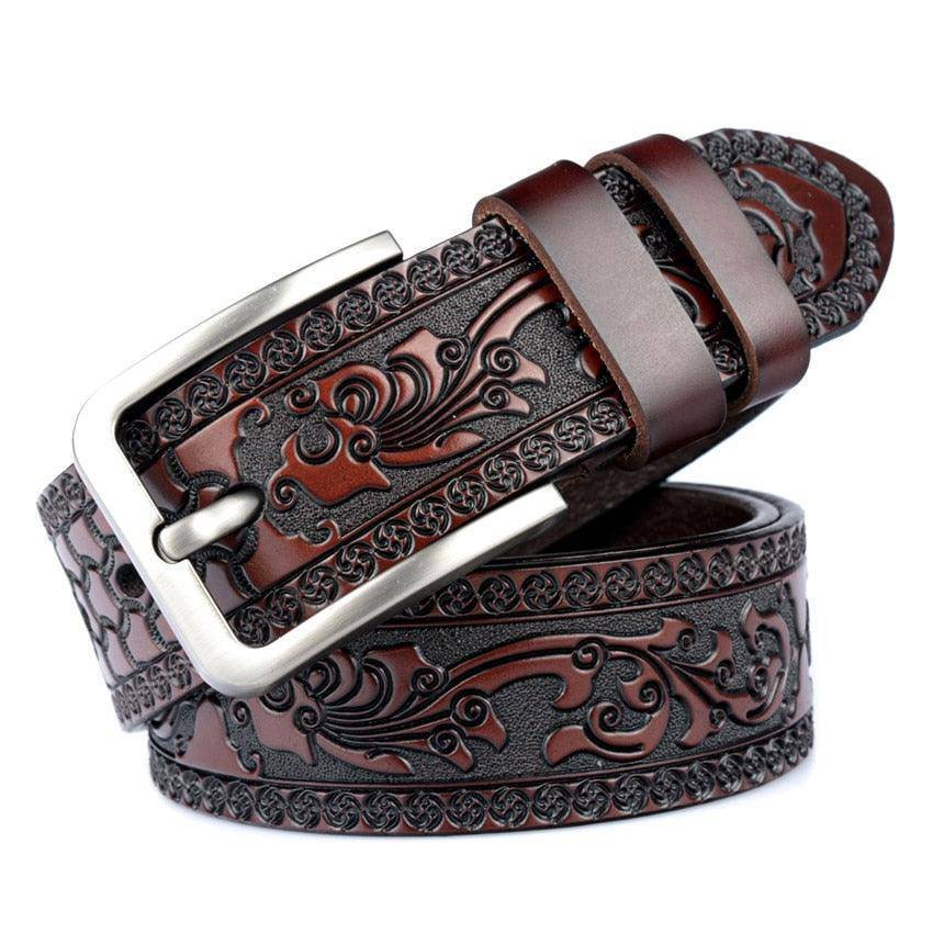 Custom Western Leather Belt For Men, Glory Model - Leather Purse Backpack