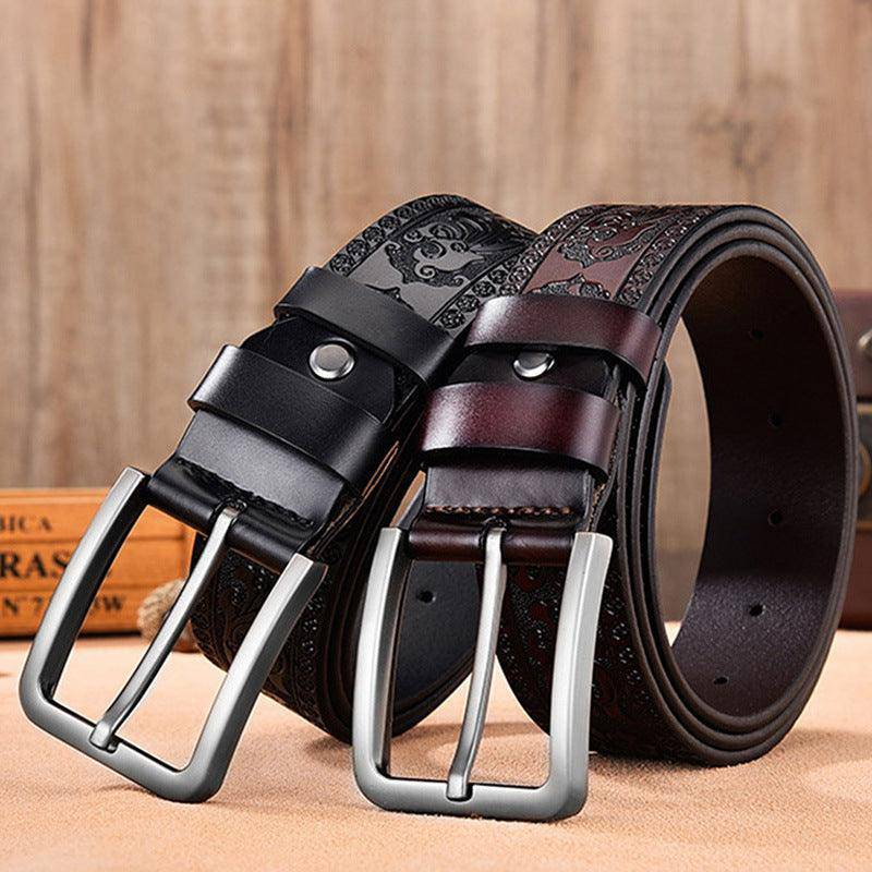 Custom Western Leather Belt For Men, Glory Model - Leather Purse Backpack
