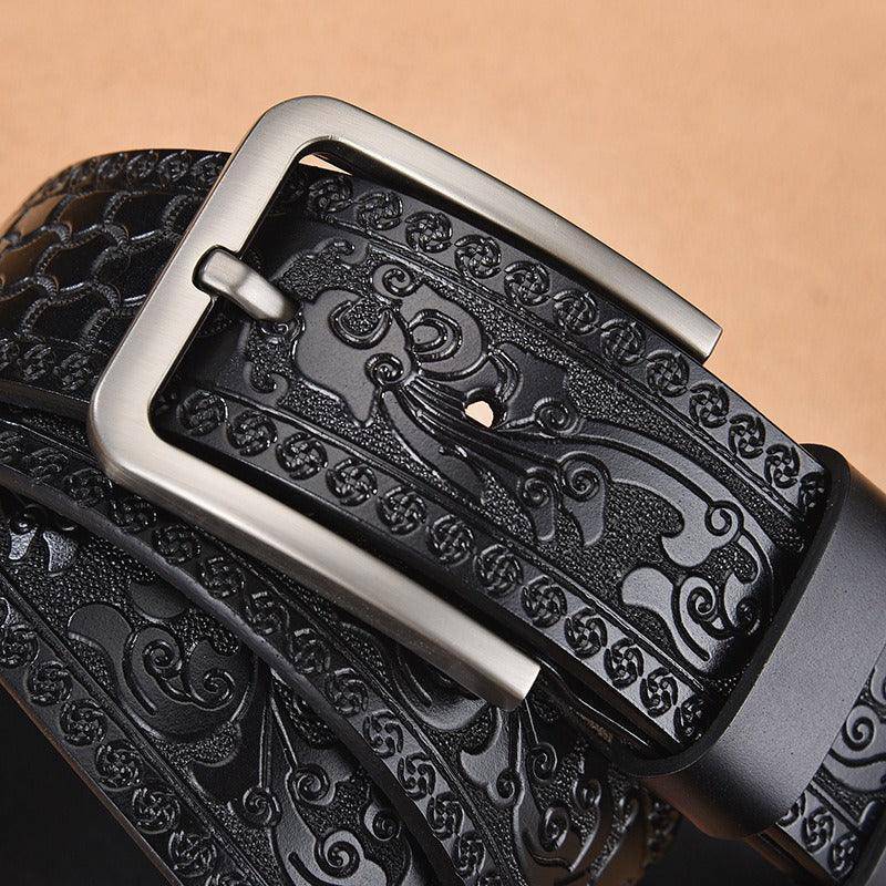 Custom Western Leather Belt For Men, Glory Model - Leather Purse Backpack