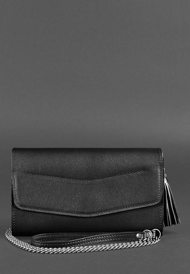 Classic Leather Women's Crossbody Bag for Evening and Daily Use - Leather Purse Backpack