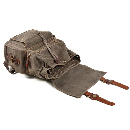 Versatile Canvas Drawstring Rucksack – Durable for Everyday Use - Leather Purse Backpack