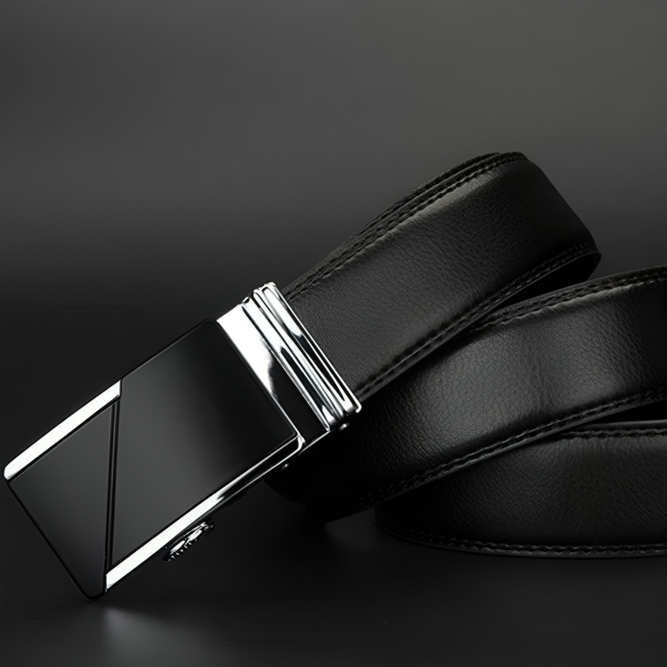 Black Leather Suit Belt For Men, Cuinte Model - Leather Purse Backpack