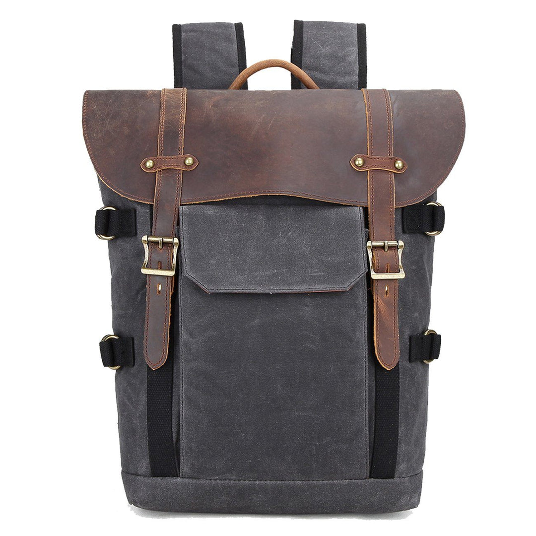 Stylish DSLR Camera Bag with Multiple Compartments and Ergonomic Design - Leather Purse Backpack