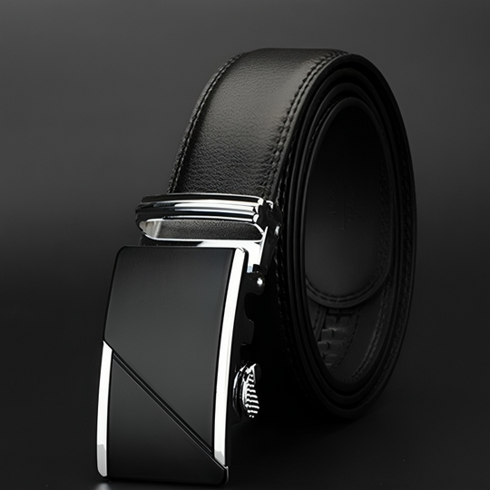 Black Leather Suit Belt For Men, Cuinte Model - Leather Purse Backpack