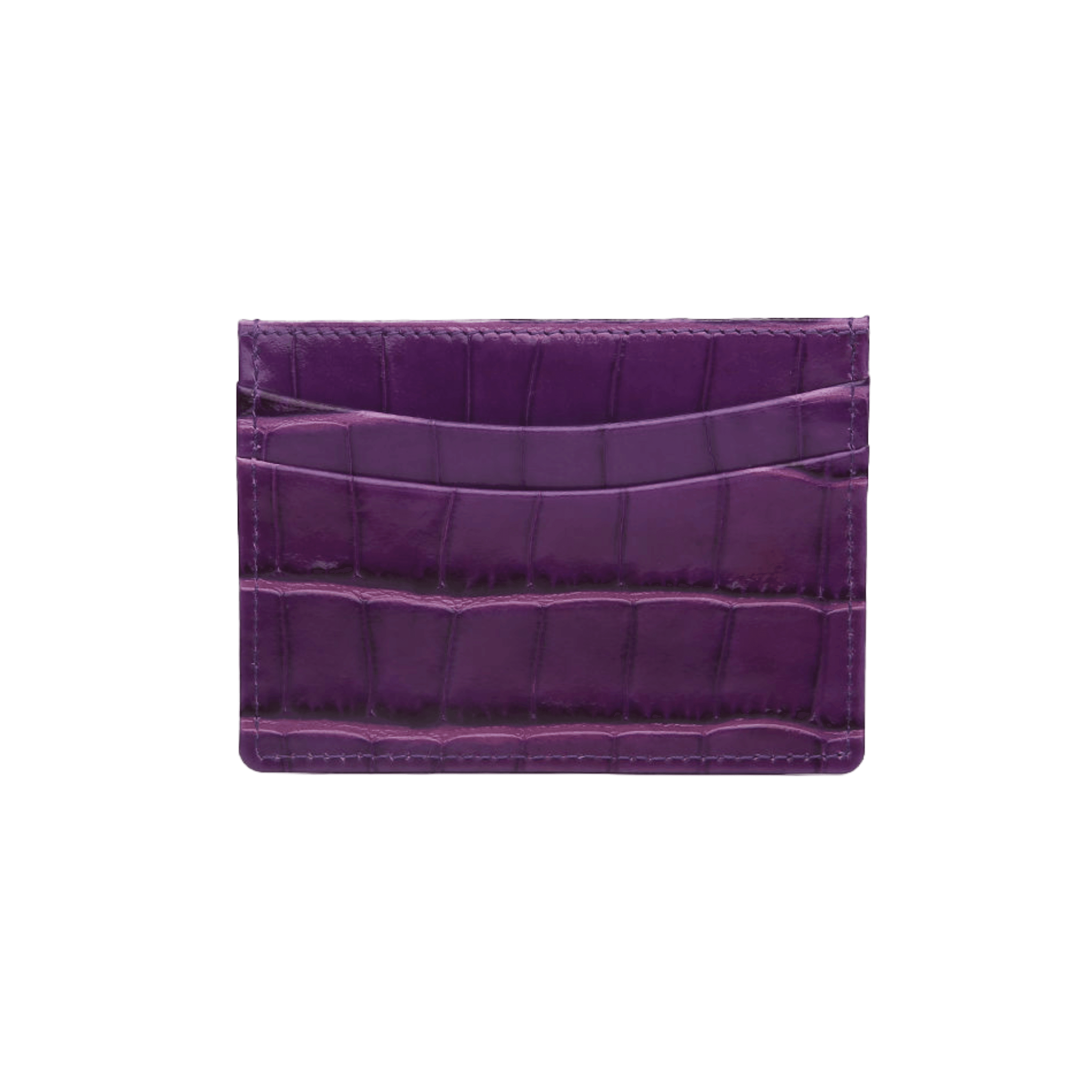 Elegant Dark Magenta Card Holder Italian Leather - Leather Purse Backpack
