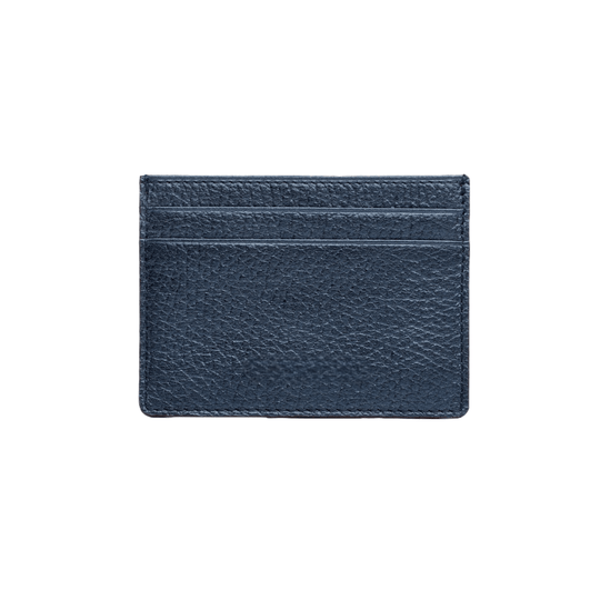 Elegant Design Navy Blue Leather Card Holder - Leather Purse Backpack
