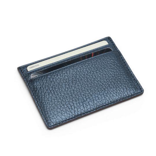Elegant Design Navy Blue Leather Card Holder - Leather Purse Backpack