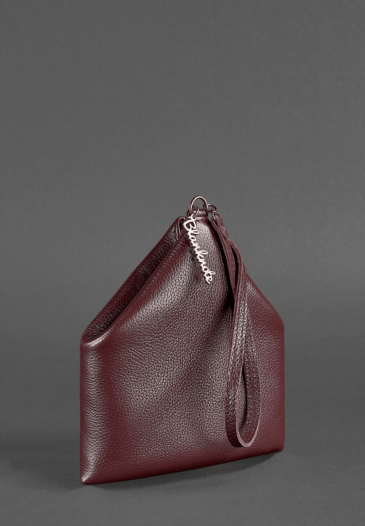 Elegant Design Women's Leather Cosmetic Bag Pyramid - Leather Purse Backpack