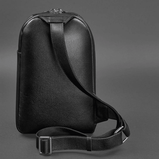 Elegant Handmade Premium Leather Men's One-Shoulder Sling Backpack - Leather Purse Backpack