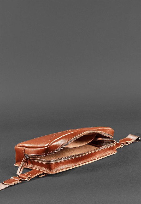 Elegant Handmade Soft Leather Sling Bag - Luxury Sling Bag - Leather Purse Backpack