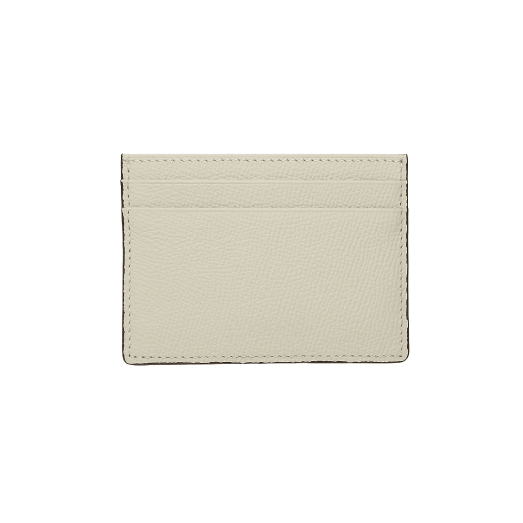 Elegant Ivory Minimalist Leather Card Holder - Leather Purse Backpack