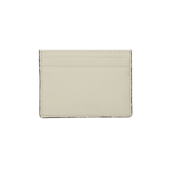 Elegant Ivory Minimalist Leather Card Holder - Leather Purse Backpack