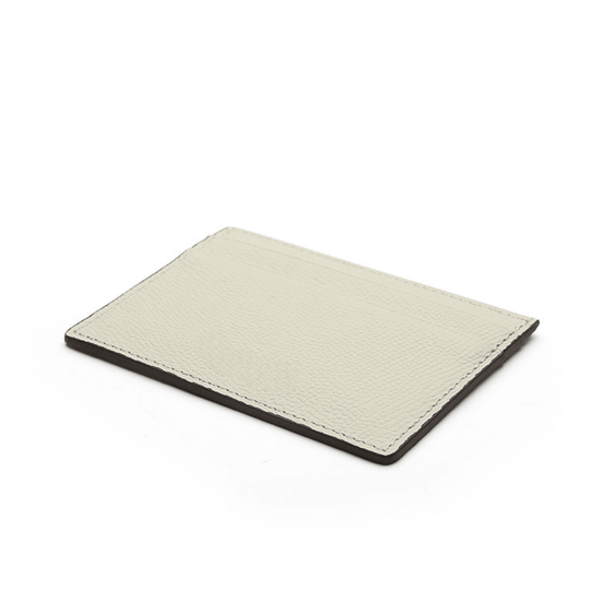 Elegant Ivory Minimalist Leather Card Holder - Leather Purse Backpack