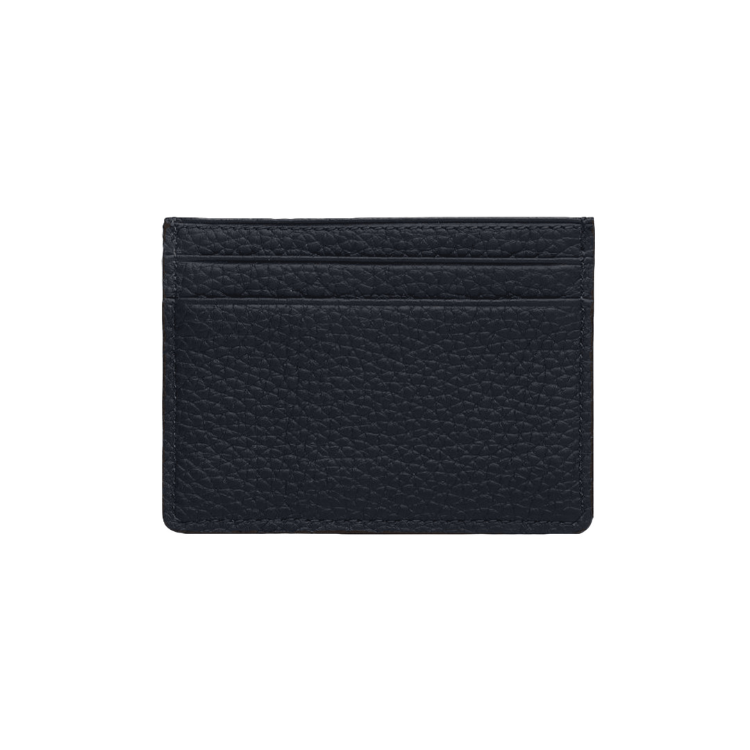 Elegant Navy Minimalist Leather Card Holder - Leather Purse Backpack