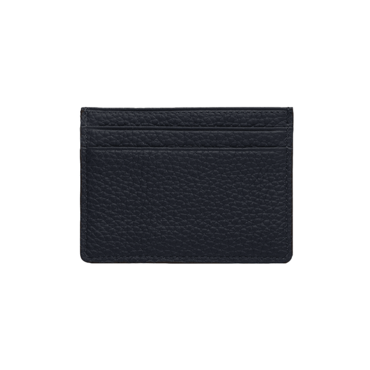 Elegant Navy Minimalist Leather Card Holder - Leather Purse Backpack