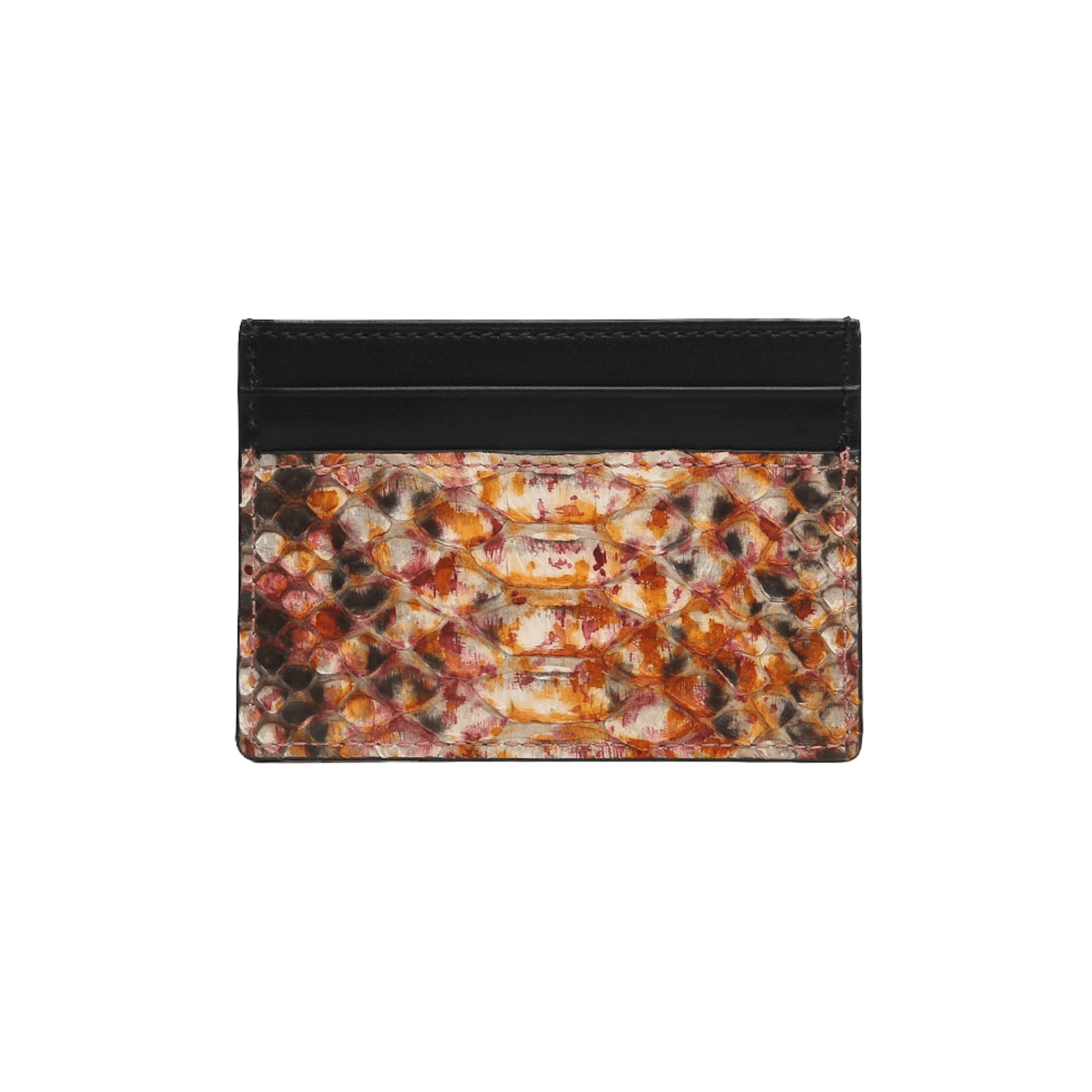 Exclusive Design Python Leather Card Holder - Leather Purse Backpack