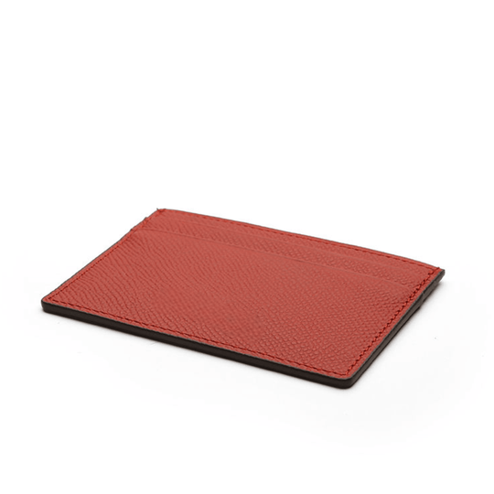 Exclusive Red Leather Card Holder Wallet - Leather Purse Backpack