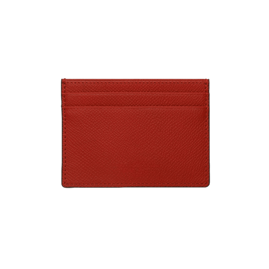 Exclusive Red Leather Card Holder Wallet - Leather Purse Backpack