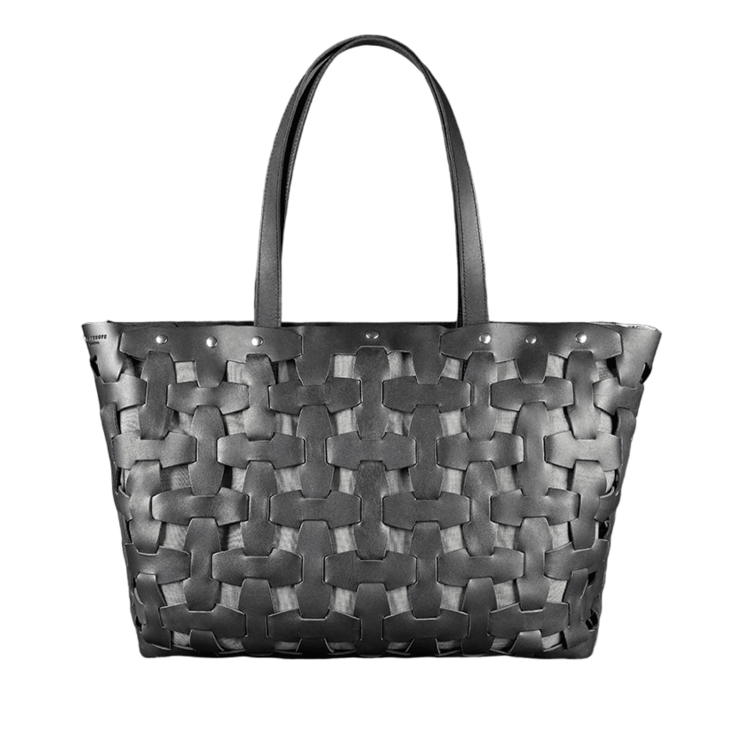 Exclusive Women's Leather Braided Puzzle Bag - Leather Purse Backpack