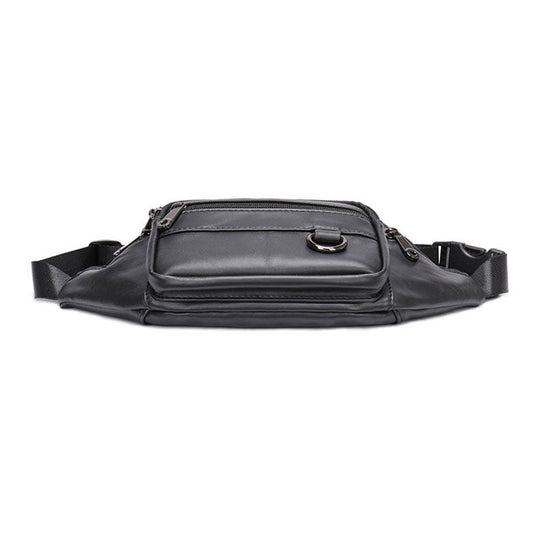Men's classic leather waist pouch