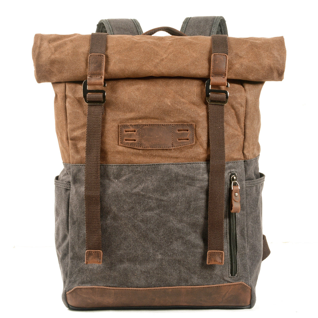 Stylish Canvas Daypack for Men and Women – Durable, Lightweight Backpack - Leather Purse Backpack