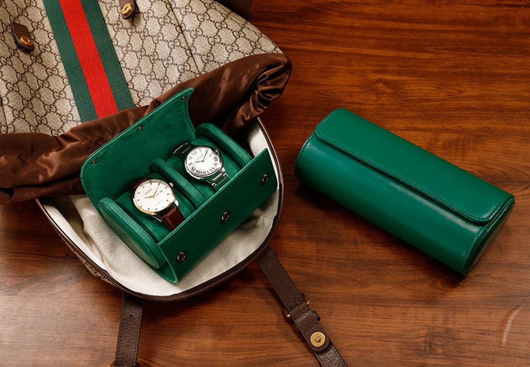 Modern Watch Case - Elegant Storage for Watches - Leather Purse Backpack