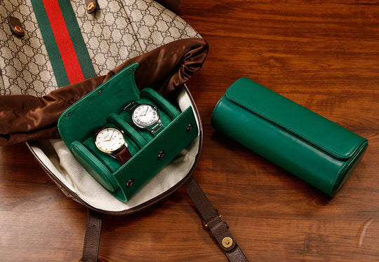 Modern Watch Case - Elegant Storage for Watches - Leather Purse Backpack