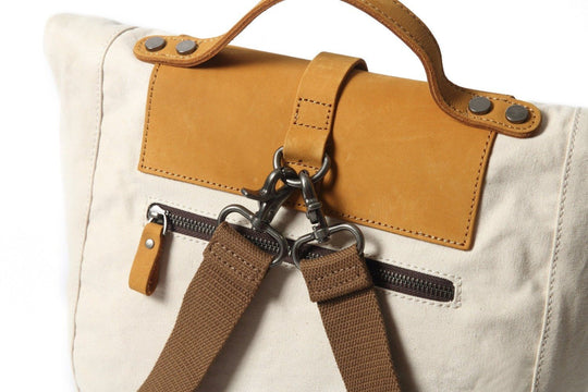 Elegant Women’s Rucksack with Modern Design - Leather Purse Backpack