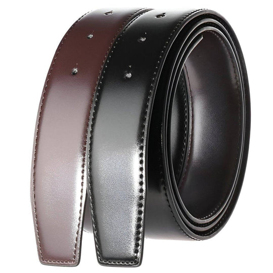 Leather Belt Strap, For Pin Buckles, Reversible, Kalo Model - Leather Purse Backpack