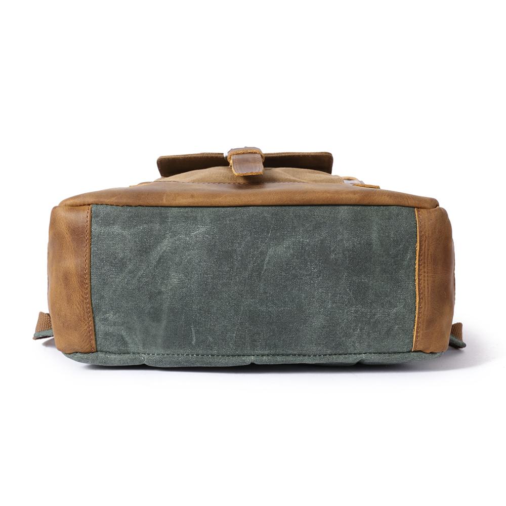 Elegant Vintage Laptop Backpack with Easy Access and Vintage Appeal - Leather Purse Backpack