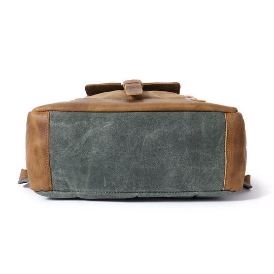 Elegant Vintage Laptop Backpack with Easy Access and Vintage Appeal - Leather Purse Backpack