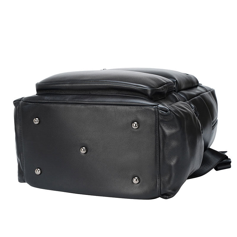 Luxury and unique men's leather backpack of superior quality