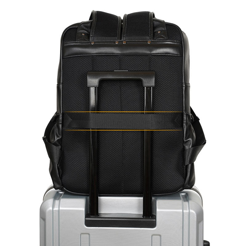 Unique and durable men's leather backpack of exceptional quality