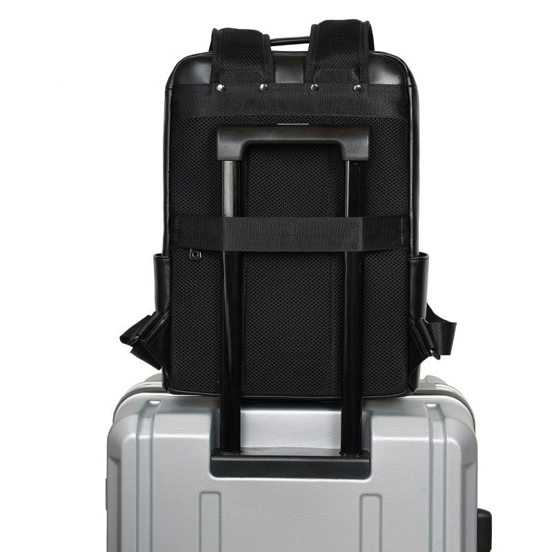 High-end designer Napa leather backpack for him