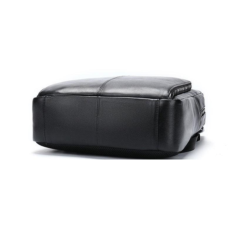Elegant leather backpack for business and laptops for men