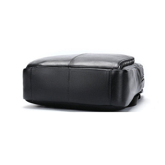 Elegant leather backpack for business and laptops for men