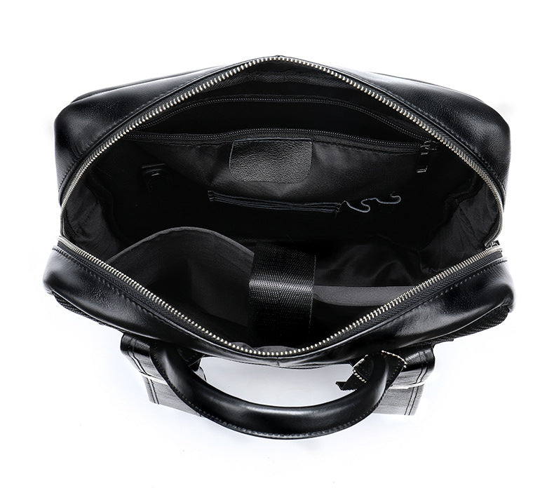 Business-friendly leather laptop backpack for him
