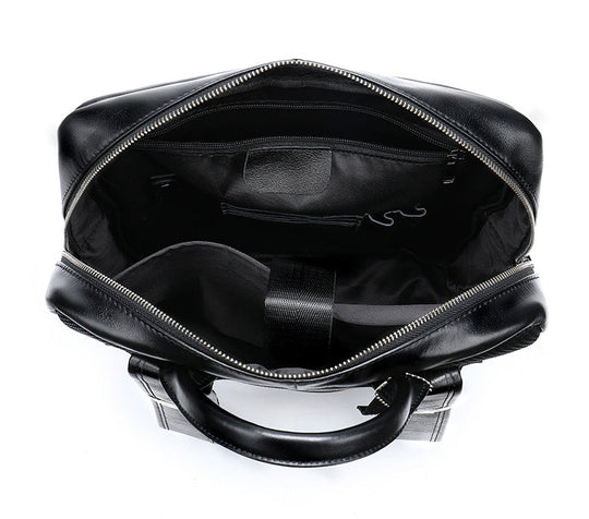 Business-friendly leather laptop backpack for him