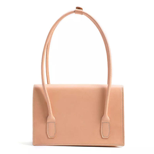 Medium Vegetable Tanned Leather Shoulder Bag - Leather Purse Backpack
