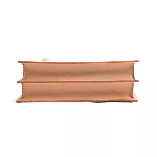 Medium Vegetable Tanned Leather Shoulder Bag - Leather Purse Backpack